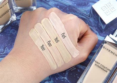 givenchy everwear foundation swatches|Givenchy Teint Couture Everwear Foundation Review.